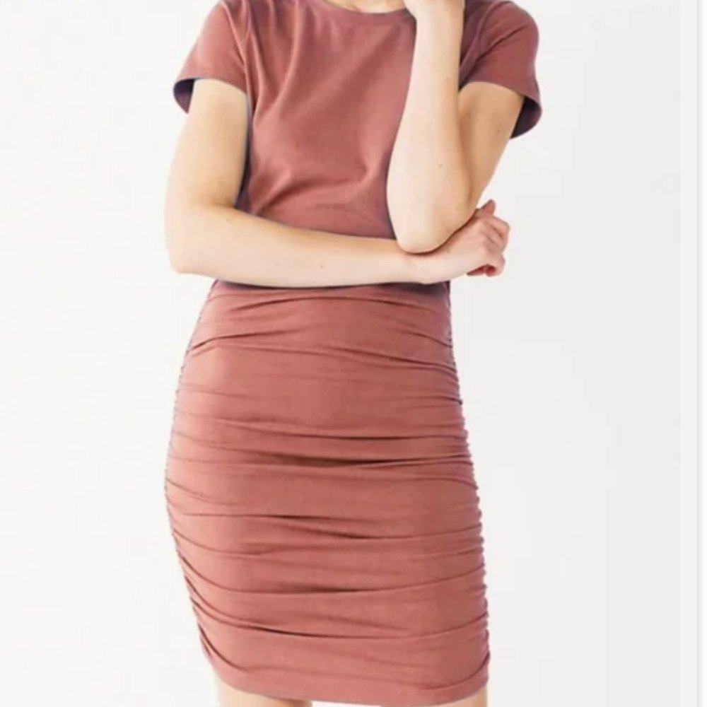 Nine West Ruched T-Shirt Dress